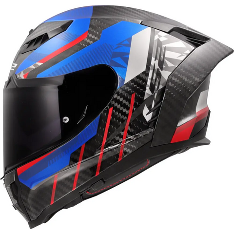 Casco LS2 FF807 Dragon Carbon Trax Carbon/Blue/Red