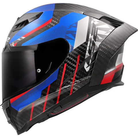 Casco LS2 FF807 Dragon Carbon Trax Carbon/Blue/Red