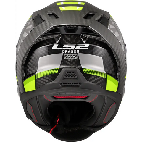 Casco LS2 FF807 Dragon Carbon Trax Carbon/Neon Yellow