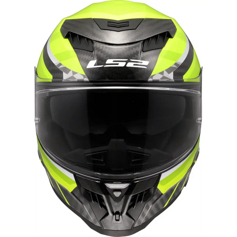 Casco LS2 FF807 Dragon Carbon Trax Carbon/Neon Yellow