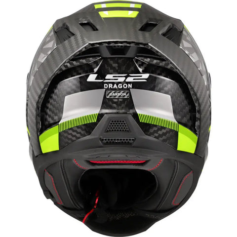 Casco LS2 FF807 Dragon Carbon Trax Carbon/Neon Yellow