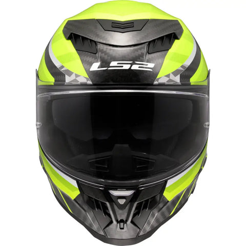 Casco LS2 FF807 Dragon Carbon Trax Carbon/Neon Yellow