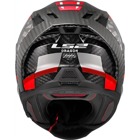 Casco LS2 FF807 Dragon Carbon Trax Carbon/Red/White