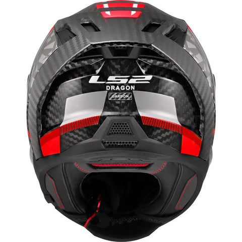 Casco LS2 FF807 Dragon Carbon Trax Carbon/Red/White