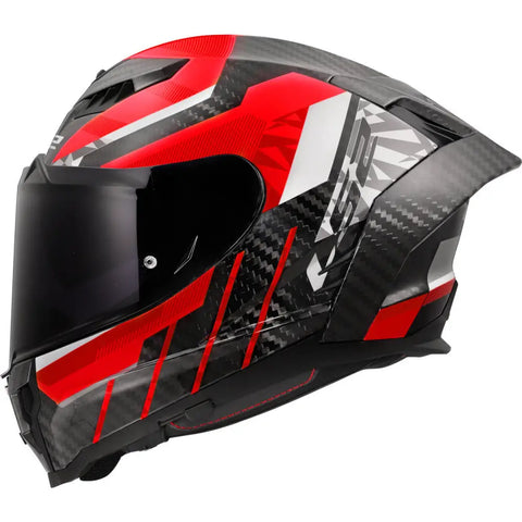 Casco LS2 FF807 Dragon Carbon Trax Carbon/Red/White