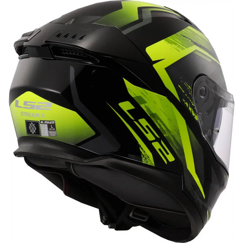 Casco LS2 FF808 Stream II Fury Black/Neon Yellow