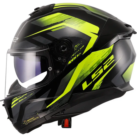 Casco LS2 FF808 Stream II Fury Black/Neon Yellow