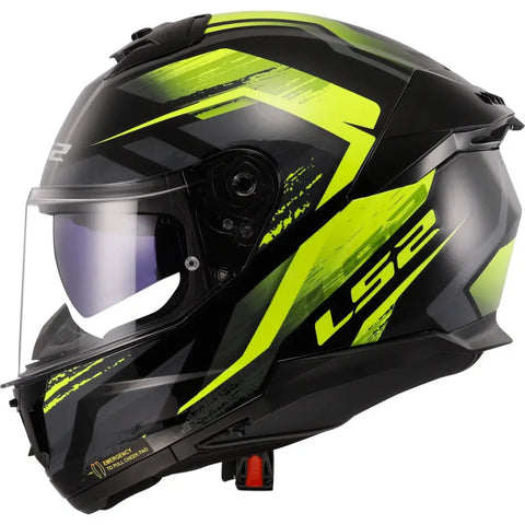 Casco LS2 FF808 Stream II Fury Black/Neon Yellow