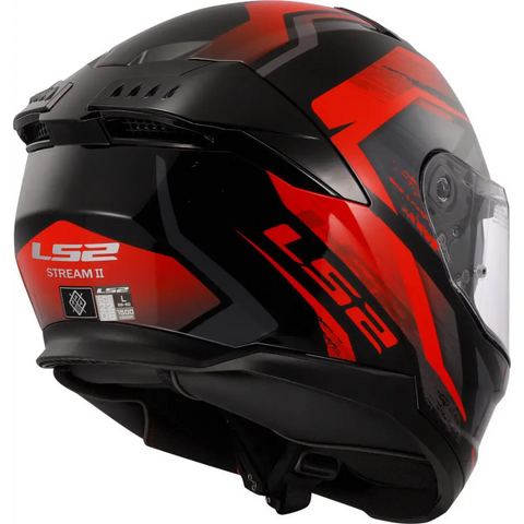 Casco LS2 FF808 Stream II Fury Black/Red