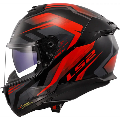 Casco LS2 FF808 Stream II Fury Black/Red