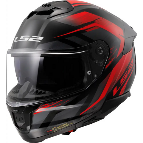 Casco LS2 FF808 Stream II Fury Black/Red