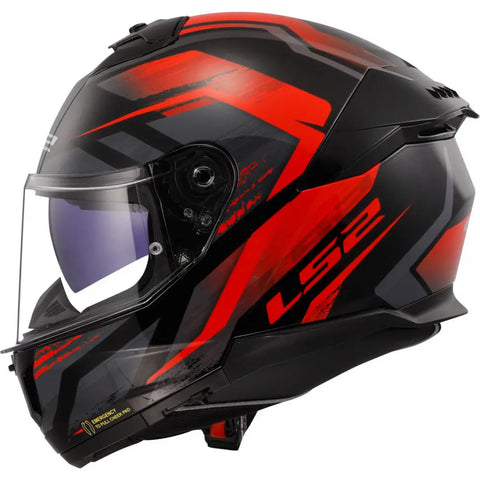 Casco LS2 FF808 Stream II Fury Black/Red