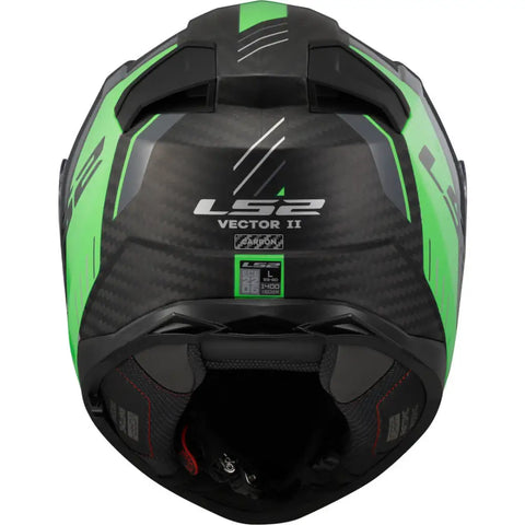 Casco LS2 FF811 Vector II Carbon Grid Fluo Green