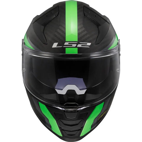 Casco LS2 FF811 Vector II Carbon Grid Fluo Green
