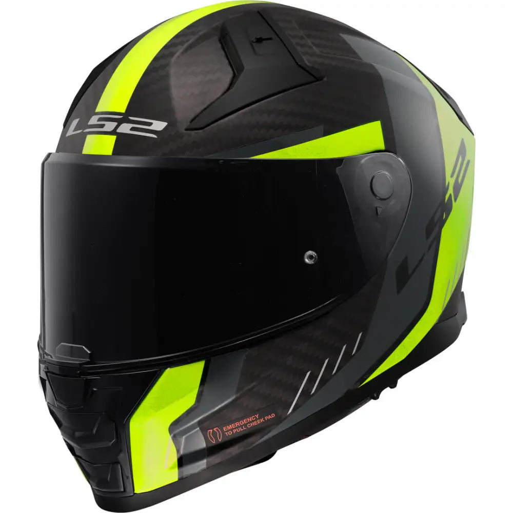 Casco LS2 FF811 Vector II Carbon Grid Fluo Yellow