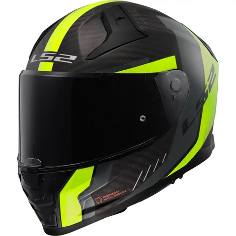 Casco LS2 FF811 Vector II Carbon Grid Fluo Yellow