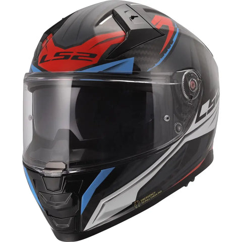 Casco LS2 FF811 Vector II Carbon Savage White/Blue/Red