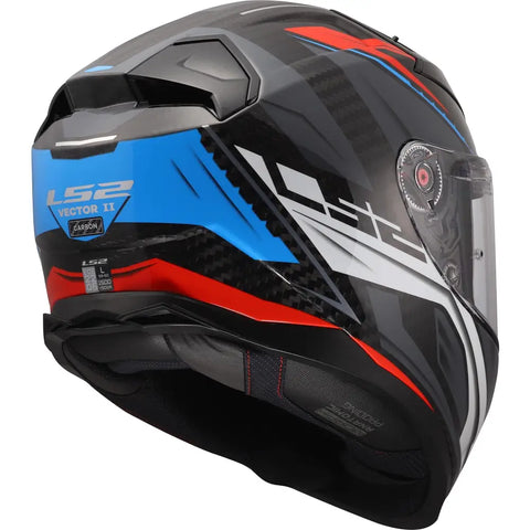 Casco LS2 FF811 Vector II Carbon Savage White/Blue/Red
