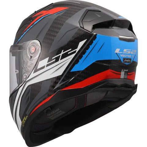 Casco LS2 FF811 Vector II Carbon Savage White/Blue/Red