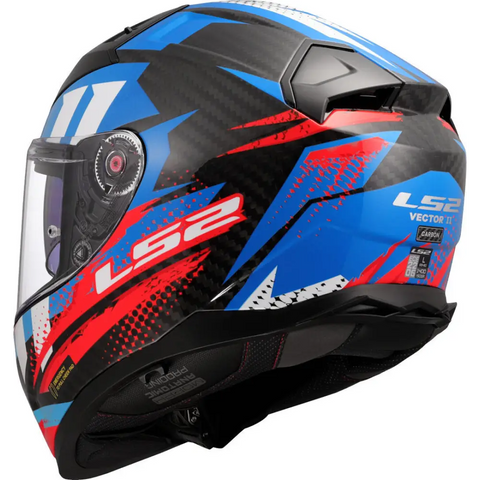 Casco LS2 FF811 Vector II Carbon Tantic Blue/Red/White