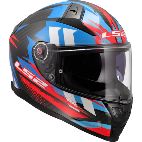 Casco LS2 FF811 Vector II Carbon Tantic Blue/Red/White