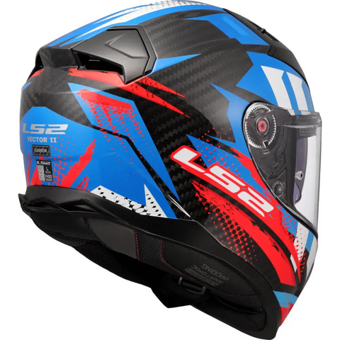 Casco LS2 FF811 Vector II Carbon Tantic Blue/Red/White