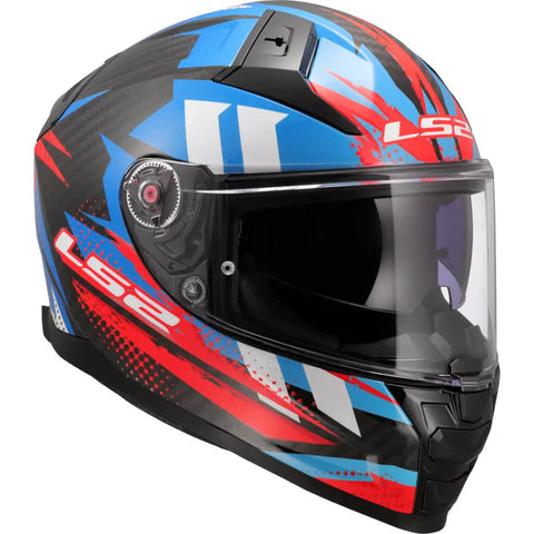 Casco LS2 FF811 Vector II Carbon Tantic Blue/Red/White