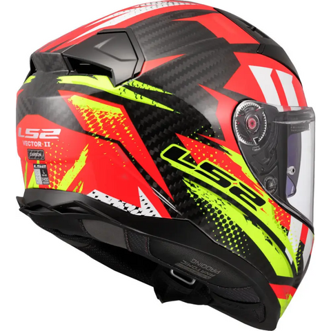 Casco LS2 FF811 Vector II Carbon Tantic Red/Yellow