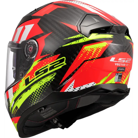 Casco LS2 FF811 Vector II Carbon Tantic Red/Yellow