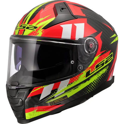 Casco LS2 FF811 Vector II Carbon Tantic Red/Yellow