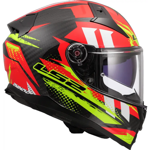Casco LS2 FF811 Vector II Carbon Tantic Red/Yellow