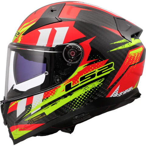 Casco LS2 FF811 Vector II Carbon Tantic Red/Yellow
