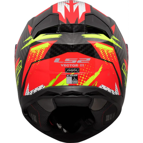 Casco LS2 FF811 Vector II Carbon Tantic Red/Yellow