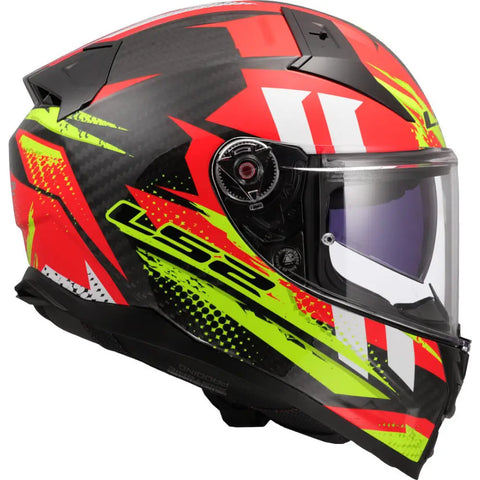 Casco LS2 FF811 Vector II Carbon Tantic Red/Yellow