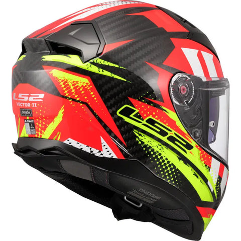 Casco LS2 FF811 Vector II Carbon Tantic Red/Yellow