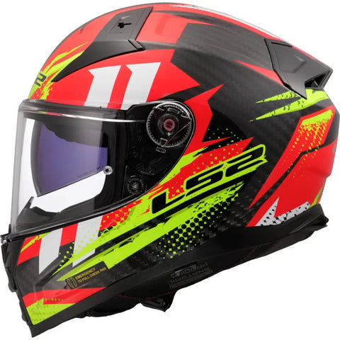 Casco LS2 FF811 Vector II Carbon Tantic Red/Yellow