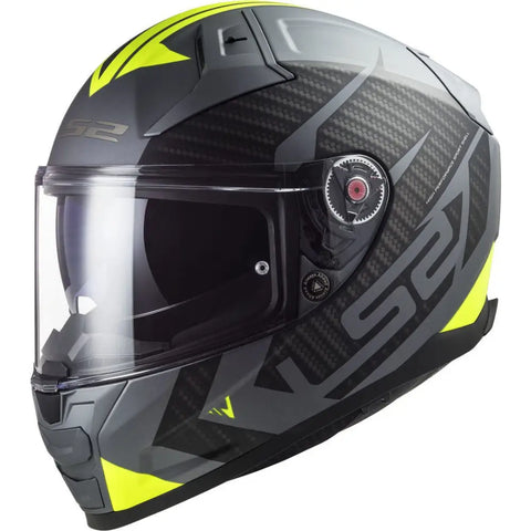 Casco LS2 FF811 Vector II Splitter Matt Titanium/Yellow