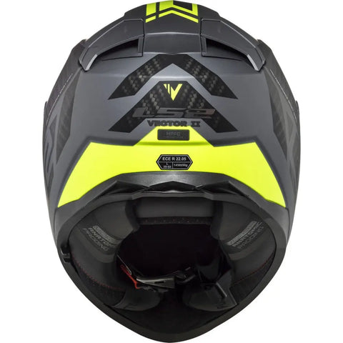 Casco LS2 FF811 Vector II Splitter Matt Titanium/Yellow