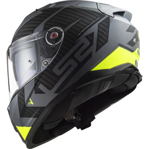 Casco LS2 FF811 Vector II Splitter Matt Titanium/Yellow