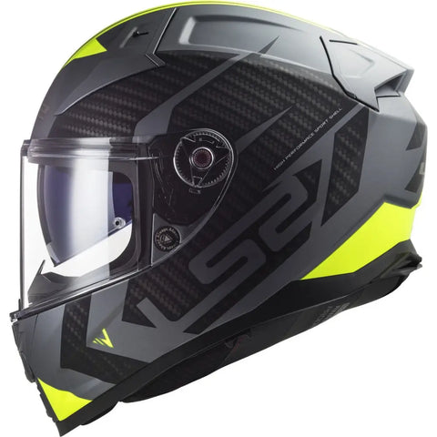 Casco LS2 FF811 Vector II Splitter Matt Titanium/Yellow