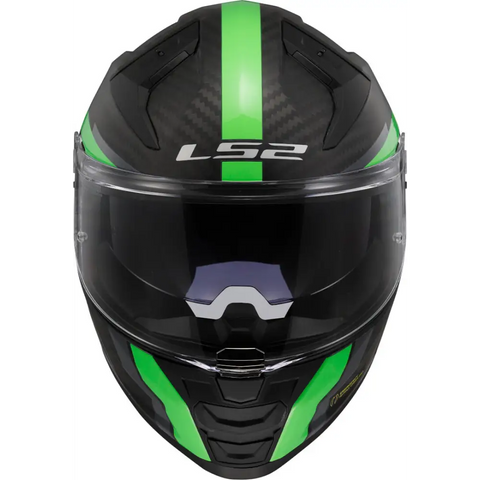 Casco LS2 FF811 Vector ll Carbon Grid Fluo Green