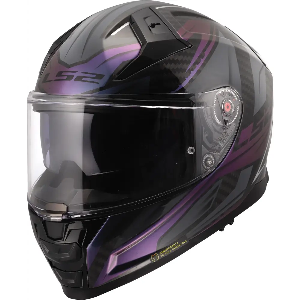 Casco LS2 FF811 Vector ll Carbon Savage Black/Purple