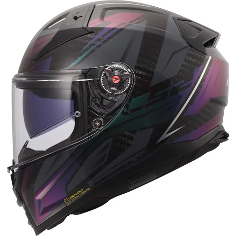 Casco LS2 FF811 Vector ll Carbon Savage Black/Purple