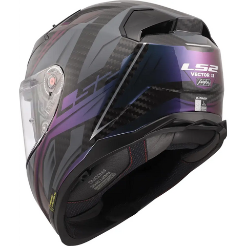 Casco LS2 FF811 Vector ll Carbon Savage Black/Purple