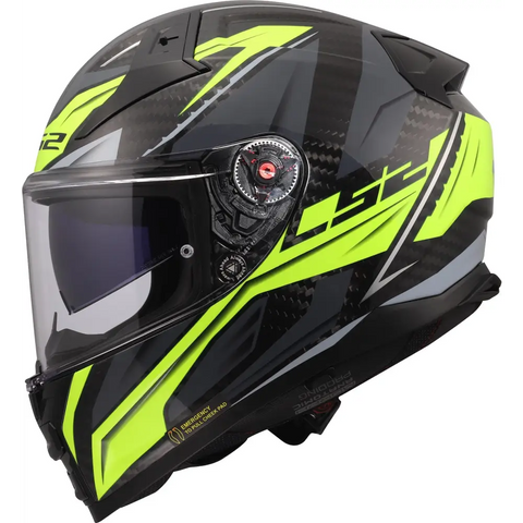 Casco LS2 FF811 Vector ll Carbon Savage Black/Yellow