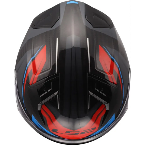 Casco LS2 FF811 Vector ll Carbon Savage White/Blue/Red