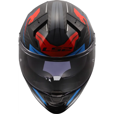 Casco LS2 FF811 Vector ll Carbon Savage White/Blue/Red