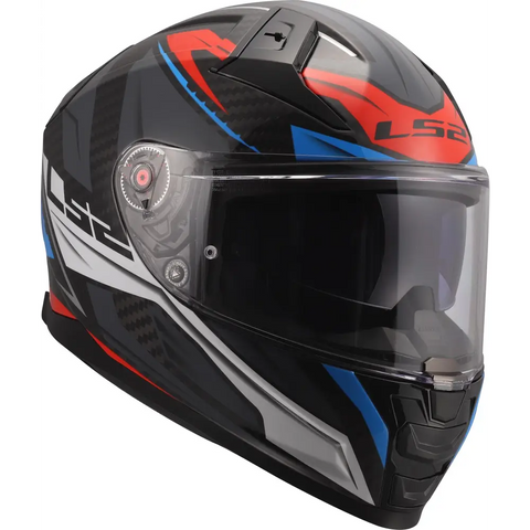 Casco LS2 FF811 Vector ll Carbon Savage White/Blue/Red