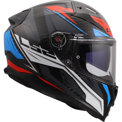 Casco LS2 FF811 Vector ll Carbon Savage White/Blue/Red