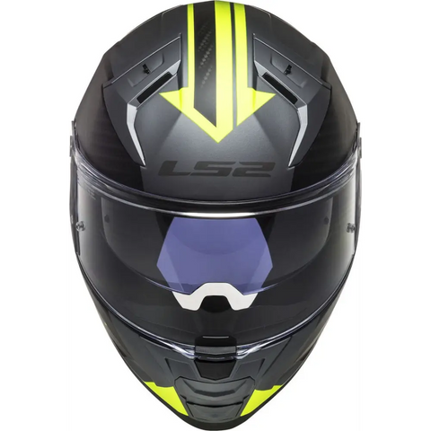 Casco LS2 FF811 Vector ll Splitter Matt Titanium/Yellow